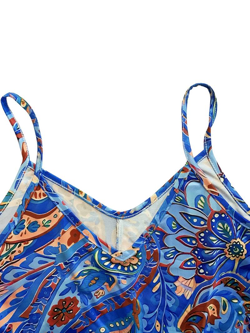 Heidi-Mode – Ärmelloses Cami-Kleid Im Urlaubsstil