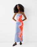 Heidi-Mode | Sommerliches trägerloses Maxikleid