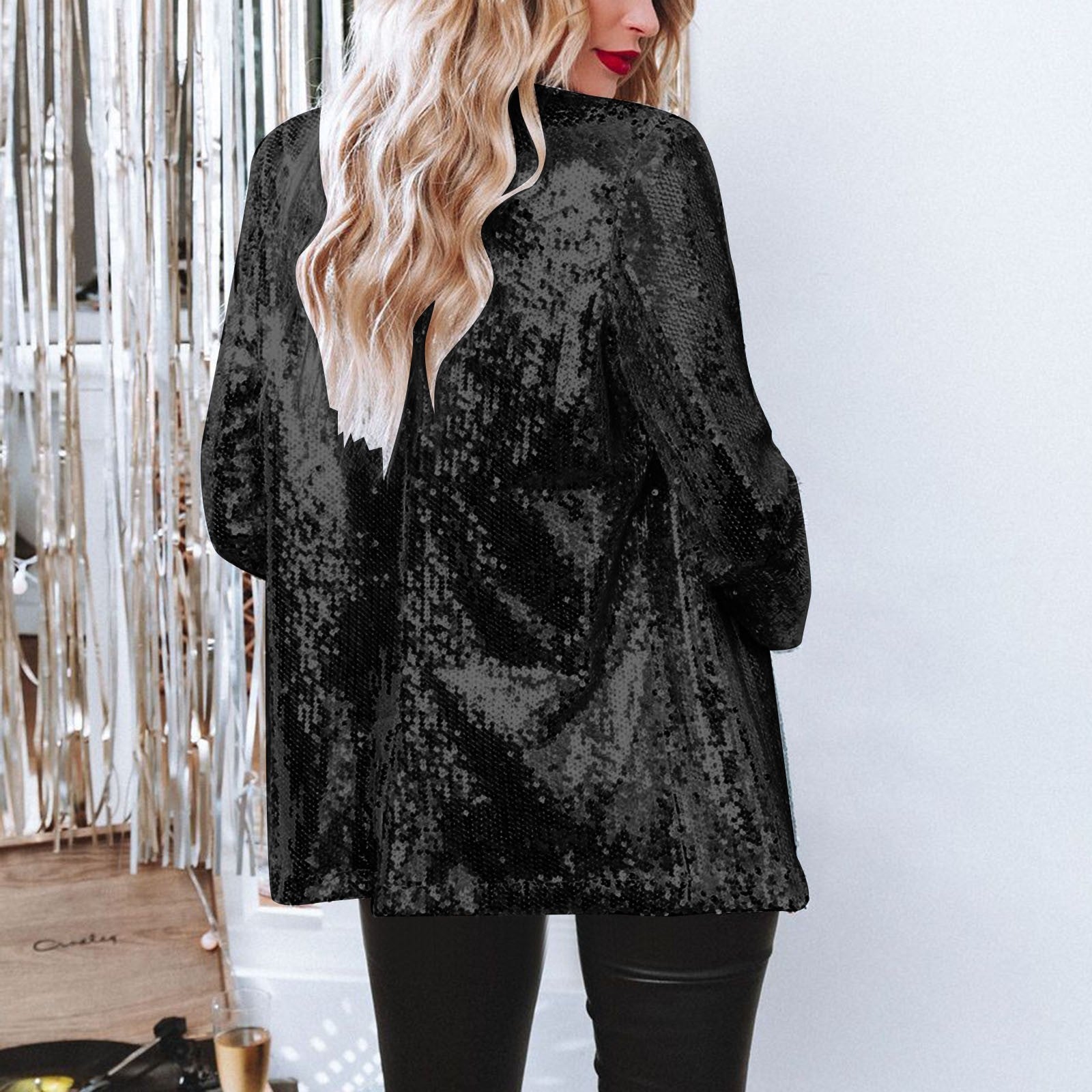 Heidi-Mode Pailletten-blazer