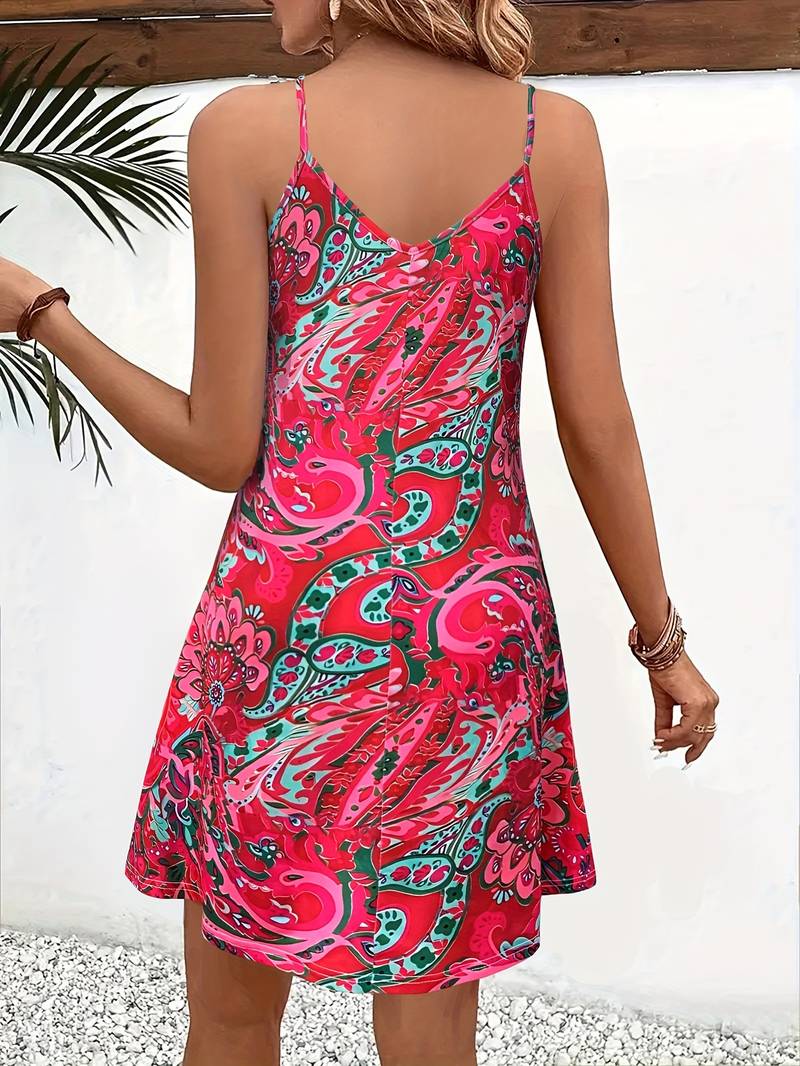 Heidi-Mode – Ärmelloses Cami-Kleid Im Urlaubsstil
