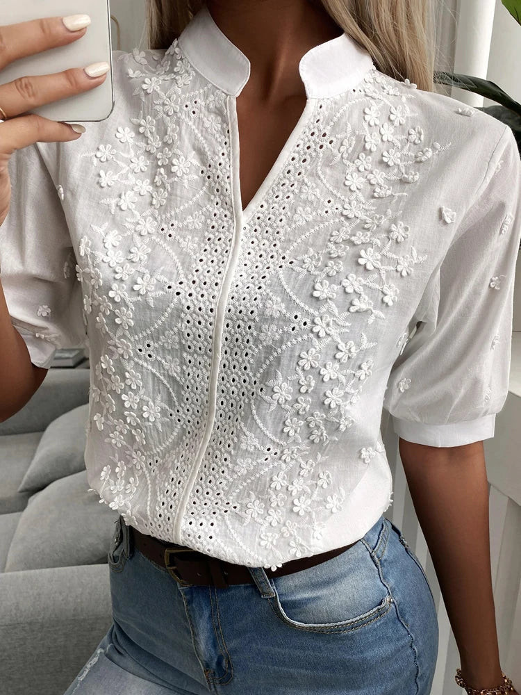 Heidi-Mode - Elegantes Top Mit V-Ausschnitt